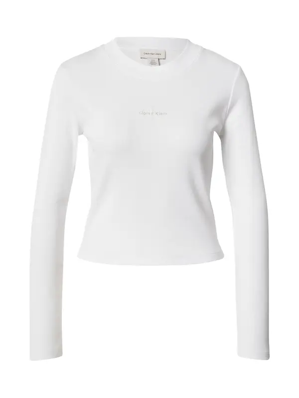 Calvin Klein Jeans Calvin Klein Jeans Majica  siva / bela