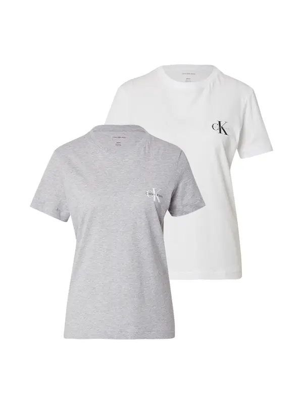 Calvin Klein Jeans Calvin Klein Jeans Majica  siva / črna / bela