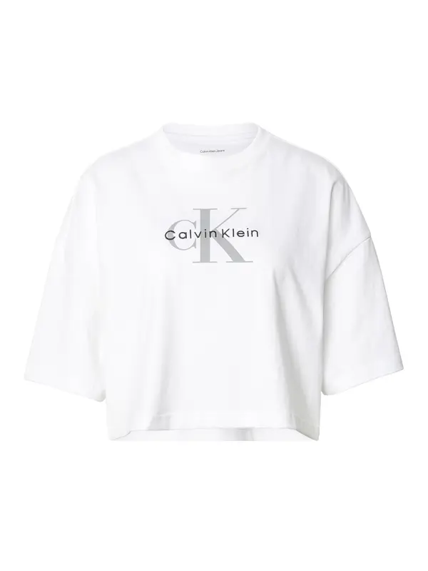 Calvin Klein Jeans Calvin Klein Jeans Majica  siva / črna / bela