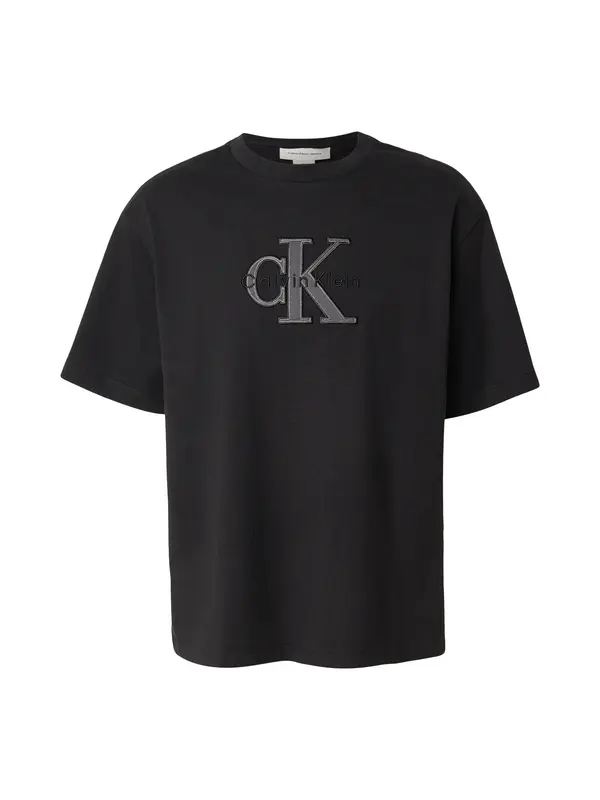 Calvin Klein Jeans Calvin Klein Jeans Majica  siva / črna