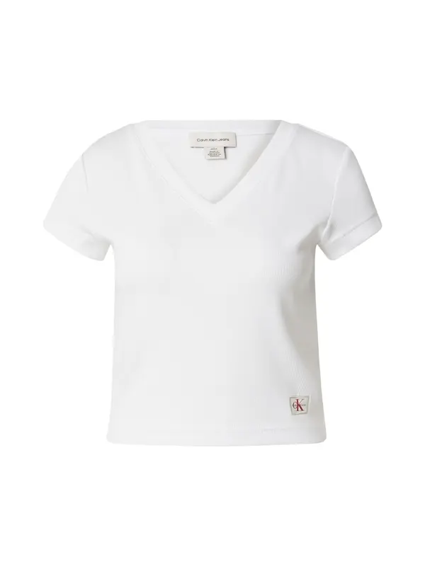 Calvin Klein Jeans Calvin Klein Jeans Majica 'Slim'  bela