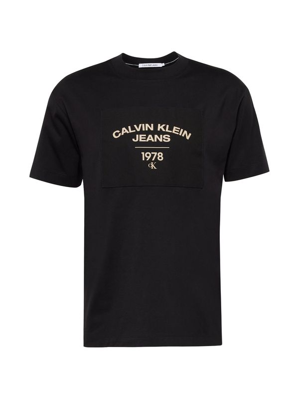 Calvin Klein Jeans Calvin Klein Jeans Majica  svetlo bež / črna