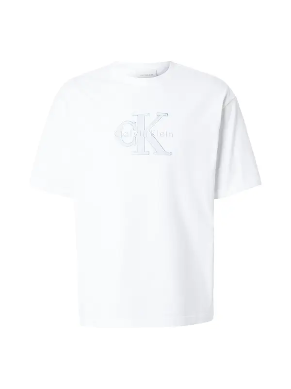 Calvin Klein Jeans Calvin Klein Jeans Majica  svetlo modra / bela