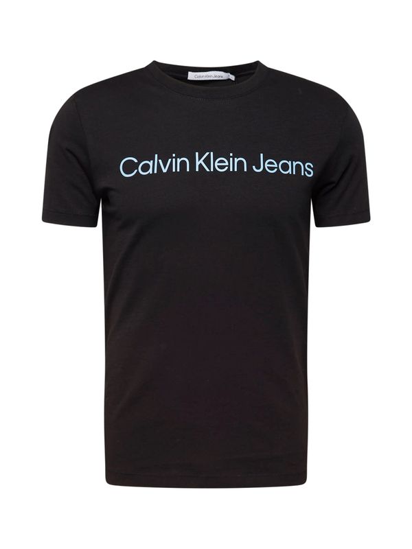Calvin Klein Jeans Calvin Klein Jeans Majica  svetlo modra / črna