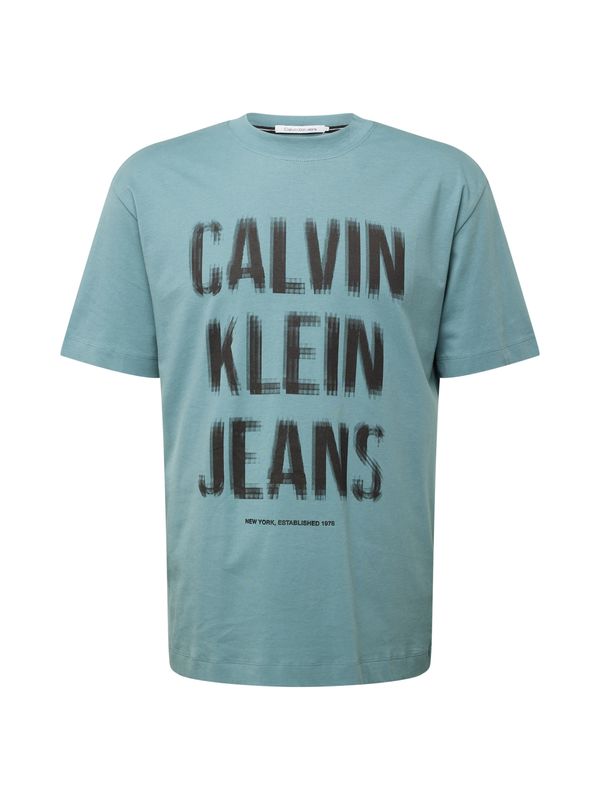 Calvin Klein Jeans Calvin Klein Jeans Majica  svetlo modra / črna