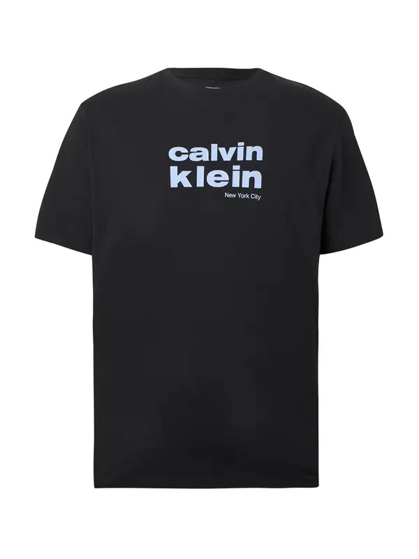 Calvin Klein Jeans Calvin Klein Jeans Majica  svetlo modra / črna