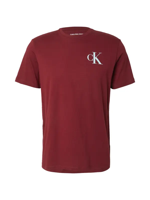 Calvin Klein Jeans Calvin Klein Jeans Majica  svetlo modra / rubin rdeča