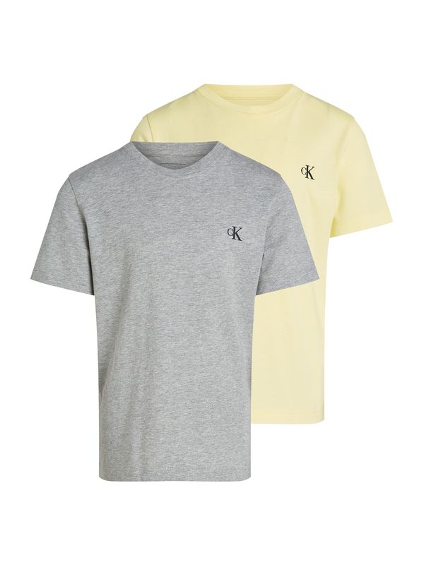 Calvin Klein Jeans Calvin Klein Jeans Majica  svetlo rumena / siva