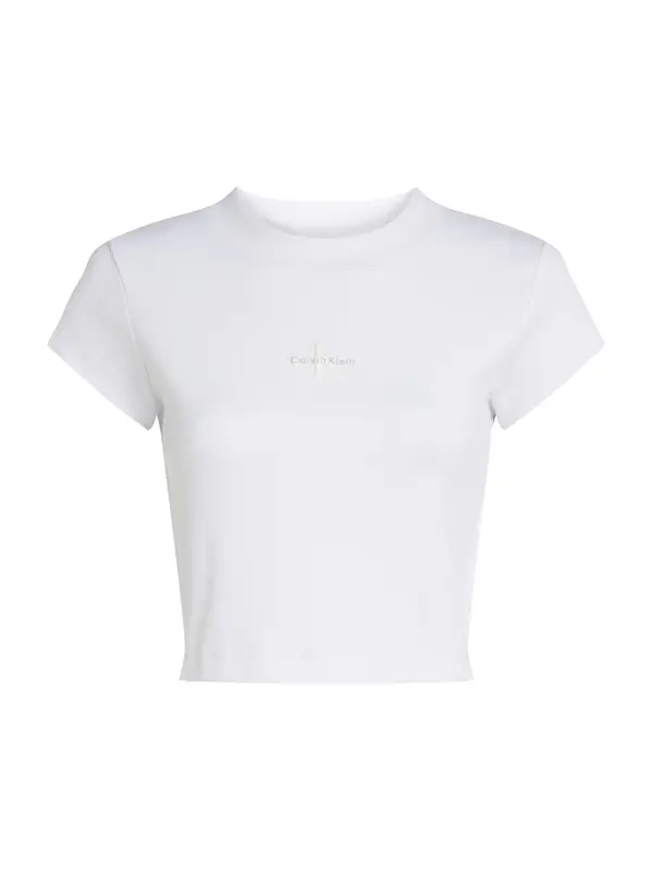 Calvin Klein Jeans Calvin Klein Jeans Majica  svetlo siva / bela