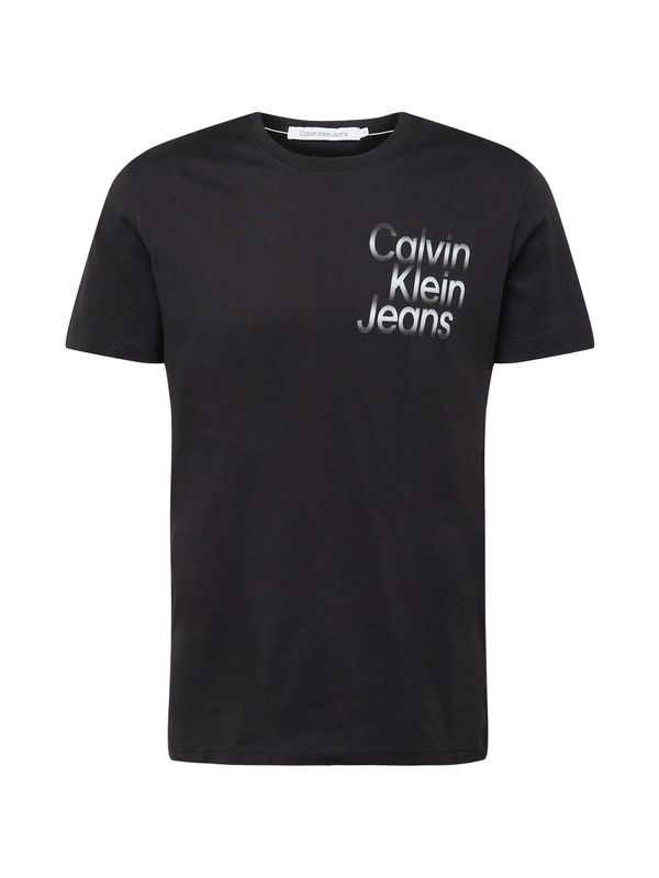 Calvin Klein Jeans Calvin Klein Jeans Majica  svetlo siva / črna