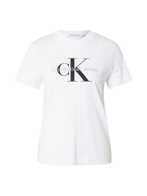 Calvin Klein Jeans Calvin Klein Jeans Majica  svetlo siva / črna / off-bela