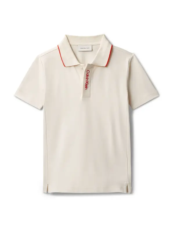 Calvin Klein Jeans Calvin Klein Jeans Majica  svetlo siva / rdeča