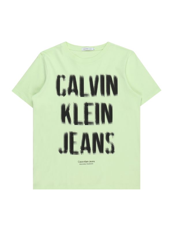 Calvin Klein Jeans Calvin Klein Jeans Majica  svetlo zelena / črna