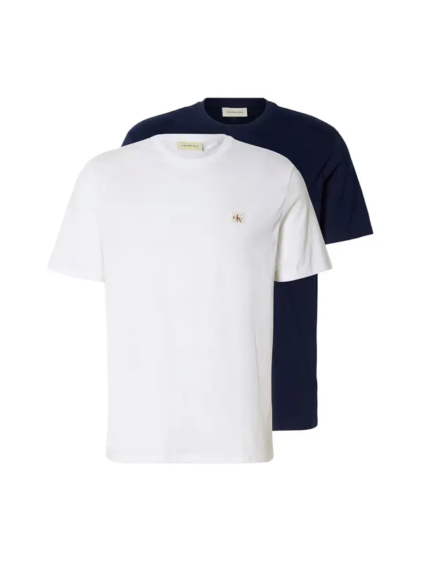 Calvin Klein Jeans Calvin Klein Jeans Majica  temno modra / bela
