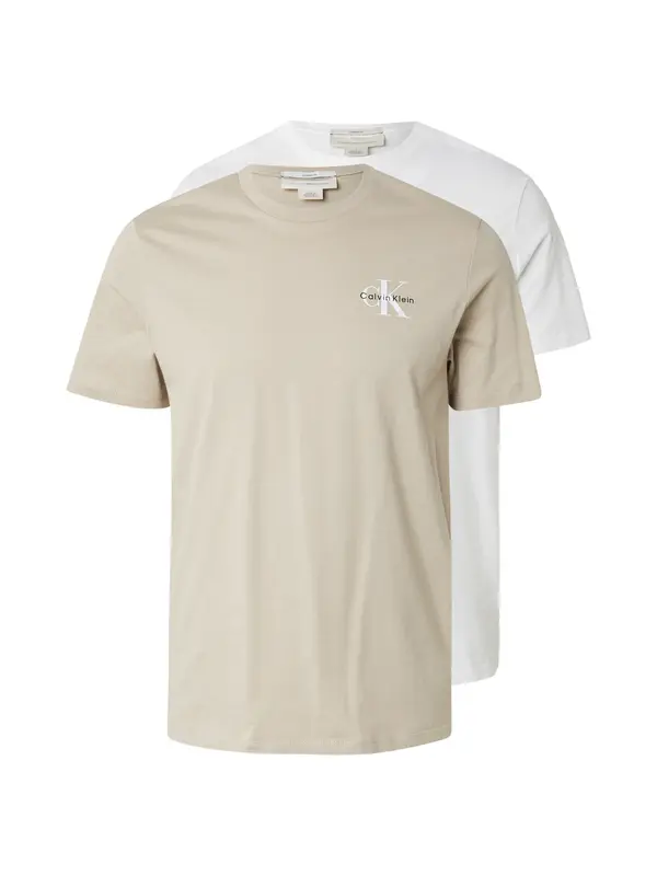 Calvin Klein Jeans Calvin Klein Jeans Majica  temno siva / bela