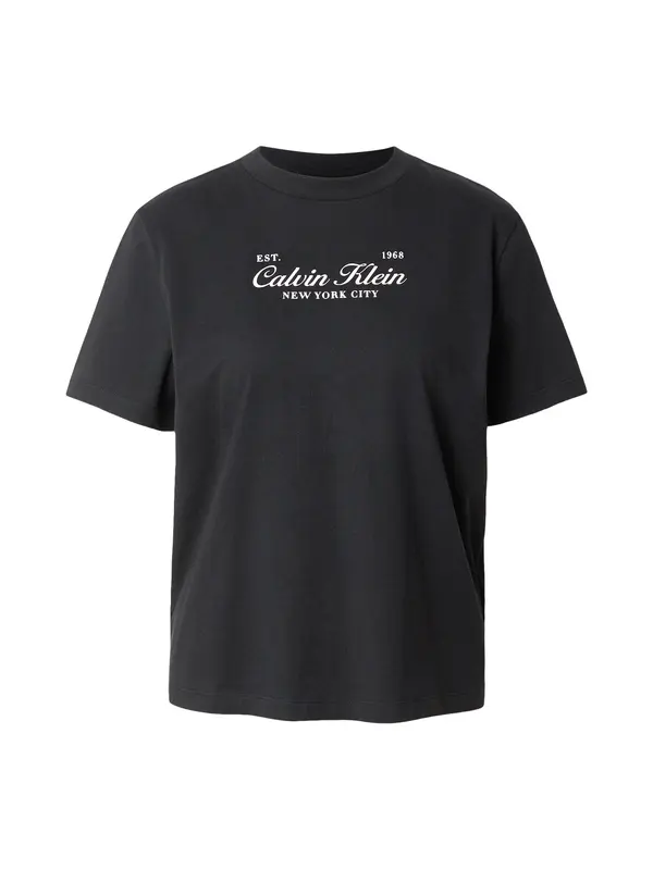 Calvin Klein Jeans Calvin Klein Jeans Majica 'Two-tone Logo'  bež / črna / bela
