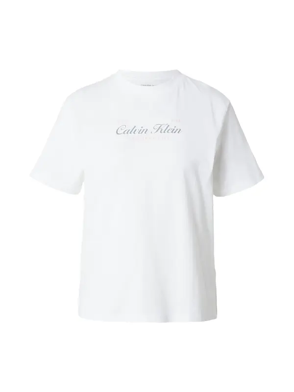Calvin Klein Jeans Calvin Klein Jeans Majica 'Two-tone Logo'  zelena / marelica / bela