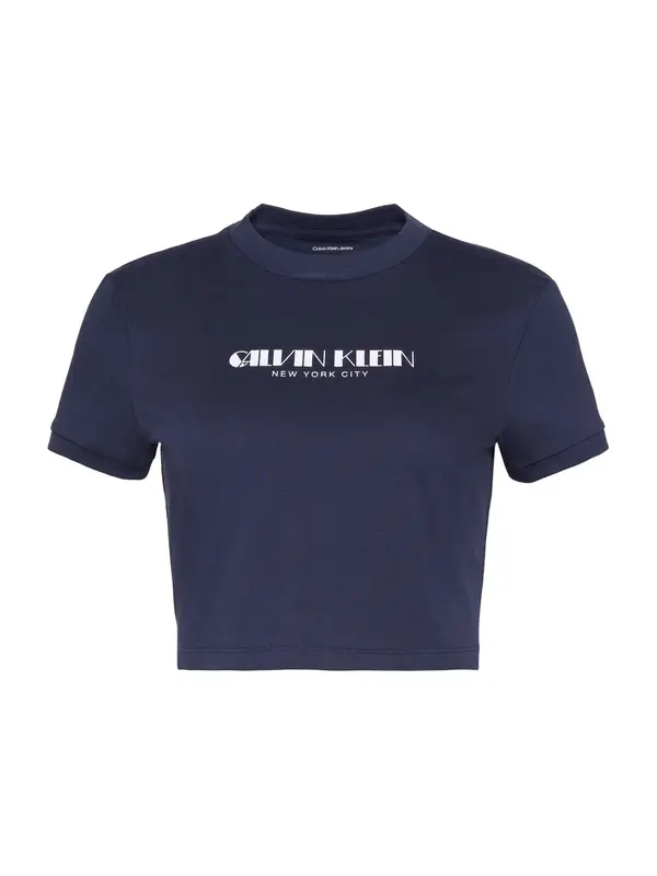 Calvin Klein Jeans Calvin Klein Jeans Majica  vijolično modra / bela