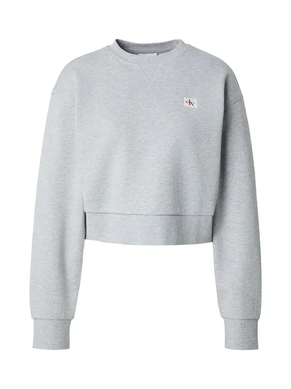 Calvin Klein Jeans Calvin Klein Jeans Majica 'Woven Label'  pegasto siva