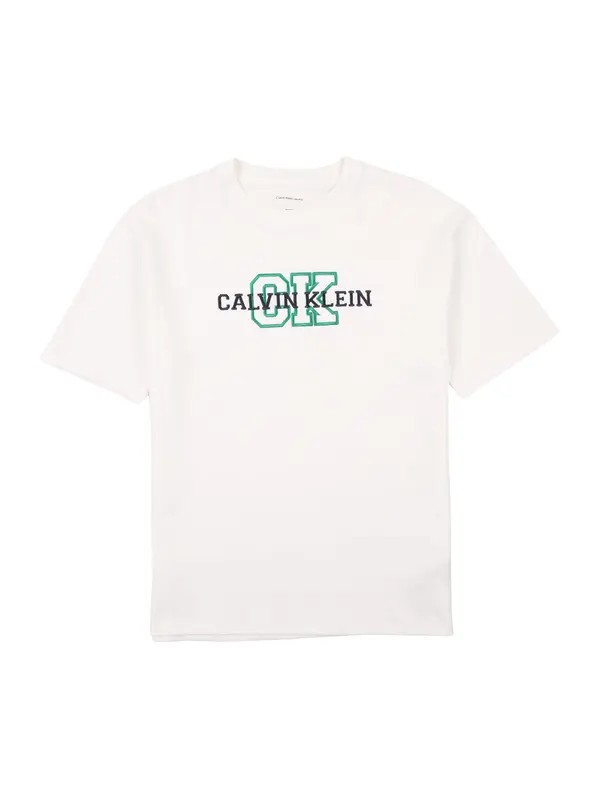 Calvin Klein Jeans Calvin Klein Jeans Majica  zelena / črna / bela