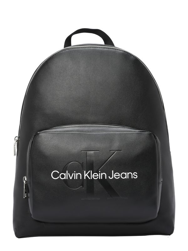 Calvin Klein Jeans Calvin Klein Jeans Nahrbtnik 'CAMPUS BP40'  črna / bela