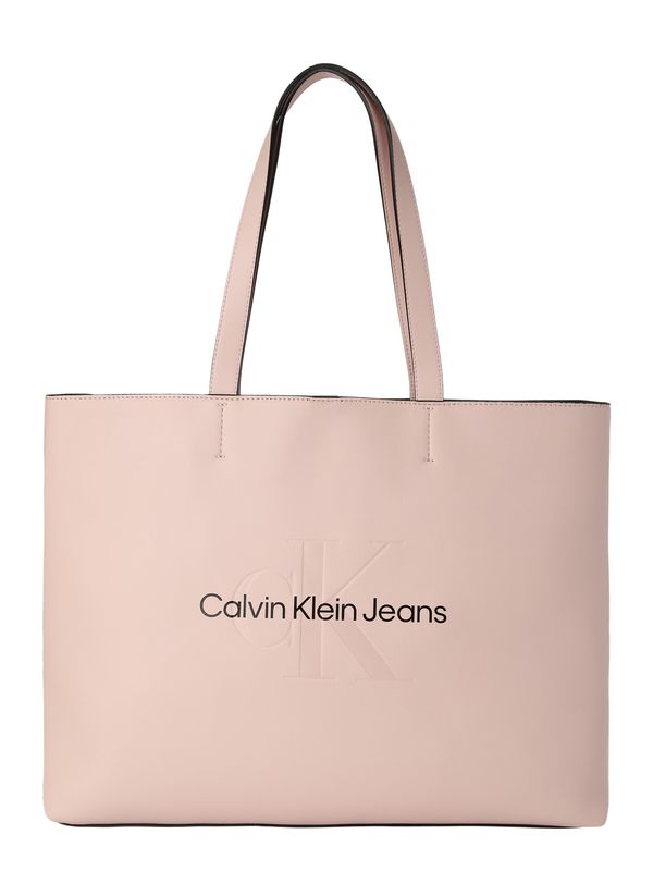 Calvin Klein Jeans Calvin Klein Jeans Nakupovalna torba  puder / črna