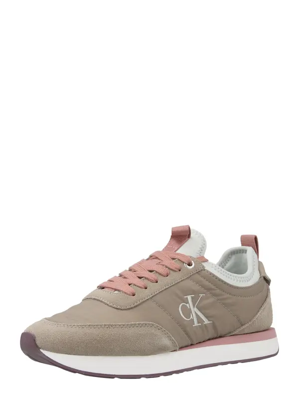 Calvin Klein Jeans Calvin Klein Jeans Nizke superge 'RETRO RUNNER'  bež / pitaja / bela
