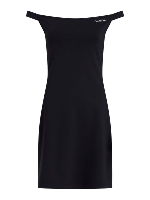 Calvin Klein Jeans Calvin Klein Jeans Obleka  črna / bela