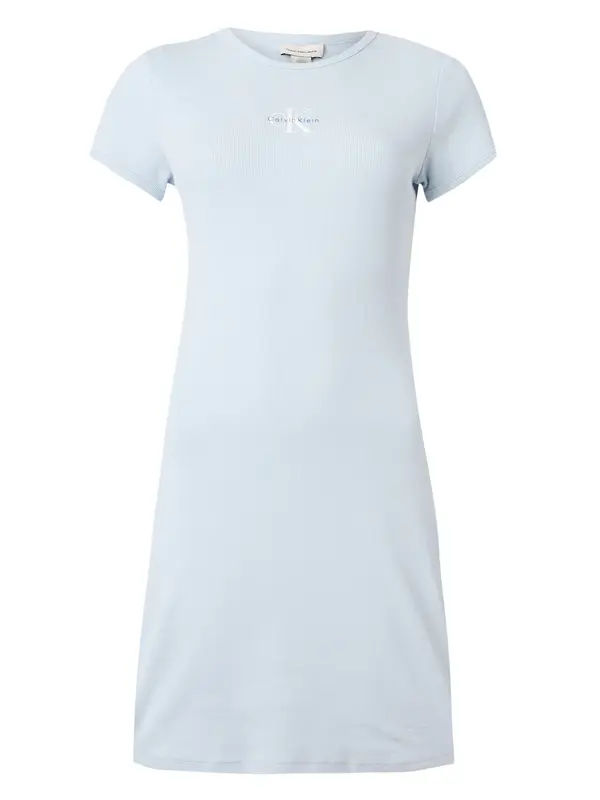 Calvin Klein Jeans Calvin Klein Jeans Obleka 'Monologo Mini'  kraljevo modra / svetlo modra / bela