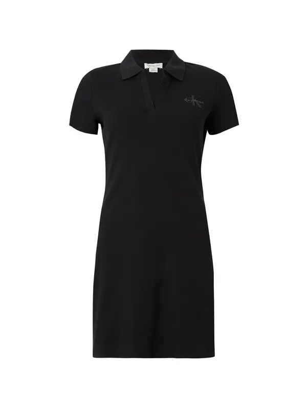 Calvin Klein Jeans Calvin Klein Jeans Obleka 'Open Placket Mini'  črna