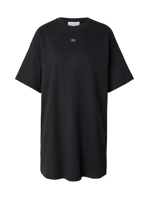Calvin Klein Jeans Calvin Klein Jeans Obleka 'Oversized Monologo Mini'  črna