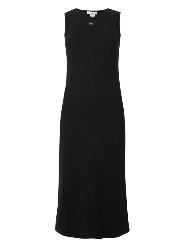 Calvin Klein Jeans Calvin Klein Jeans Obleka 'Sleeveless Maxi Bodycon'  črna