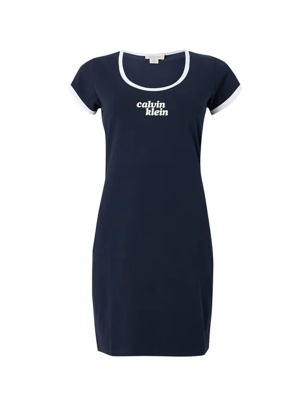 Calvin Klein Jeans Calvin Klein Jeans Obleka 'Stretch Logo'  mornarska / bela