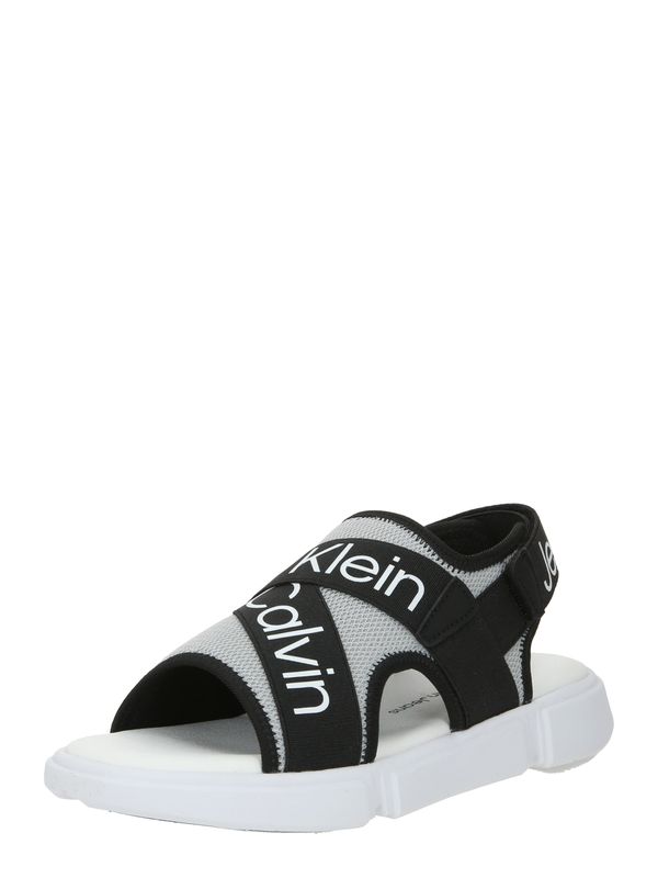 Calvin Klein Jeans Calvin Klein Jeans Odprti čevlji  črna / bela