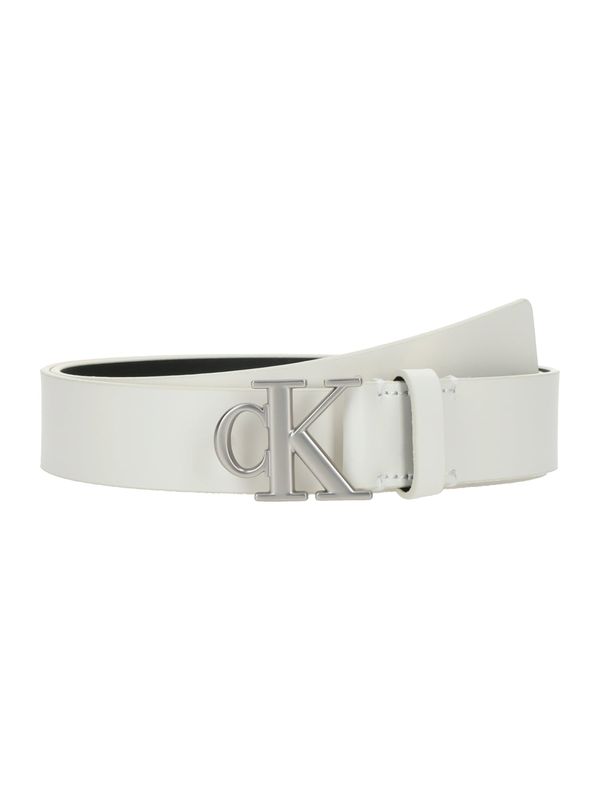 Calvin Klein Jeans Calvin Klein Jeans Pas  srebrna / bela