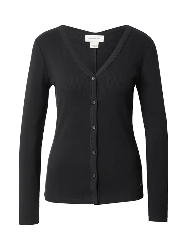 Calvin Klein Jeans Calvin Klein Jeans Pletena jopa 'Essential'  črna
