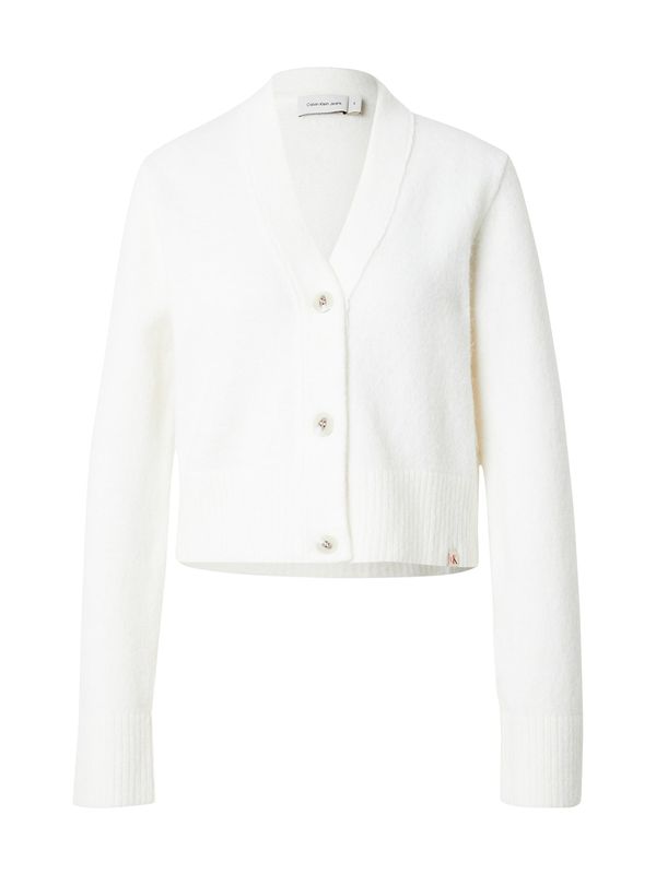 Calvin Klein Jeans Calvin Klein Jeans Pletena jopa  naravno bela