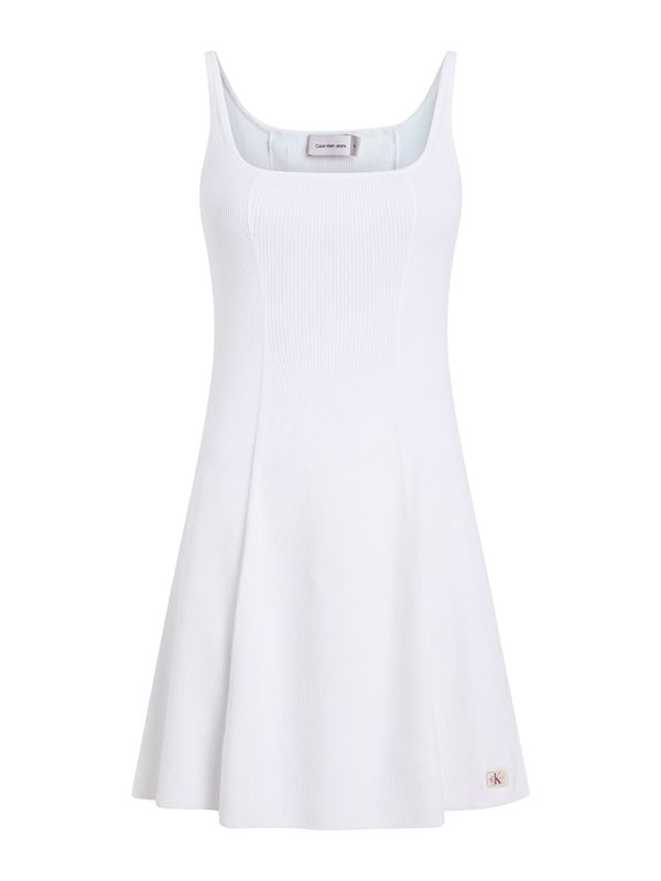Calvin Klein Jeans Calvin Klein Jeans Pletena obleka  bela