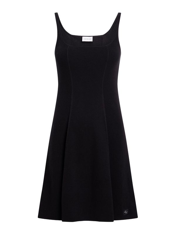 Calvin Klein Jeans Calvin Klein Jeans Pletena obleka  črna