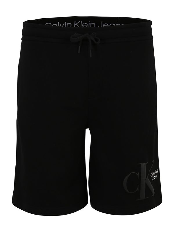 Calvin Klein Jeans Plus Calvin Klein Jeans Plus Hlače  črna / bela