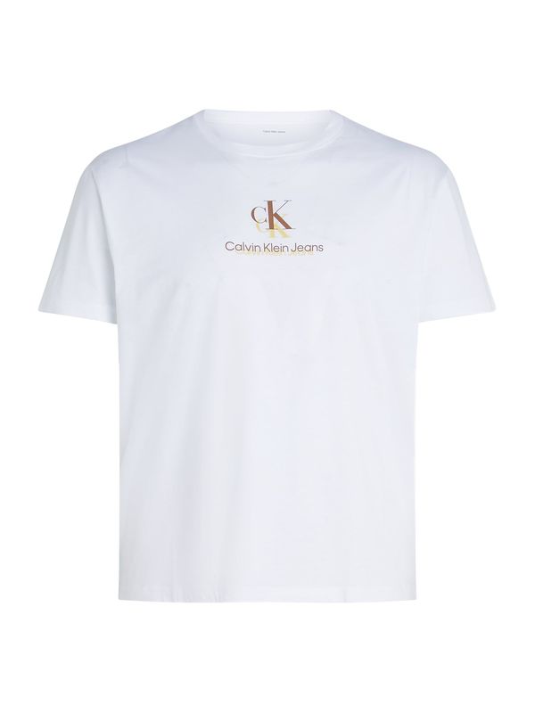 Calvin Klein Jeans Plus Calvin Klein Jeans Plus Majica 'SHADOW'  bela