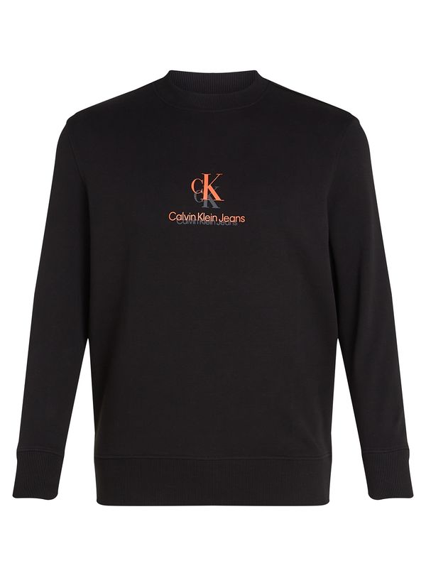 Calvin Klein Jeans Plus Calvin Klein Jeans Plus Majica  temno siva / oranžna / črna