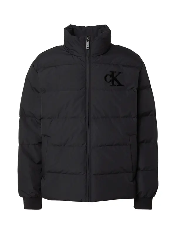 Calvin Klein Jeans Calvin Klein Jeans Prehodna jakna 'CHENILLE'  črna