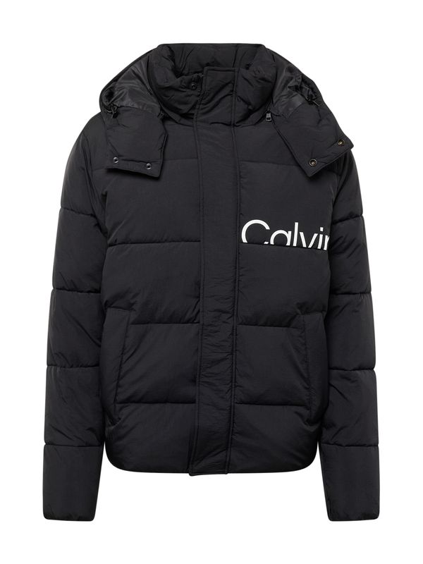 Calvin Klein Jeans Calvin Klein Jeans Prehodna jakna 'Essential'  črna / bela
