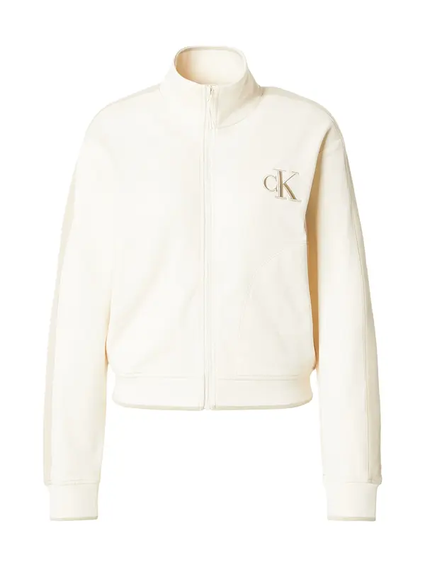 Calvin Klein Jeans Calvin Klein Jeans Prehodna jakna 'TERRY'  bela
