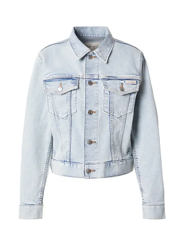 Calvin Klein Jeans Calvin Klein Jeans Prehodna jakna 'V-seam Trucker'  moder denim