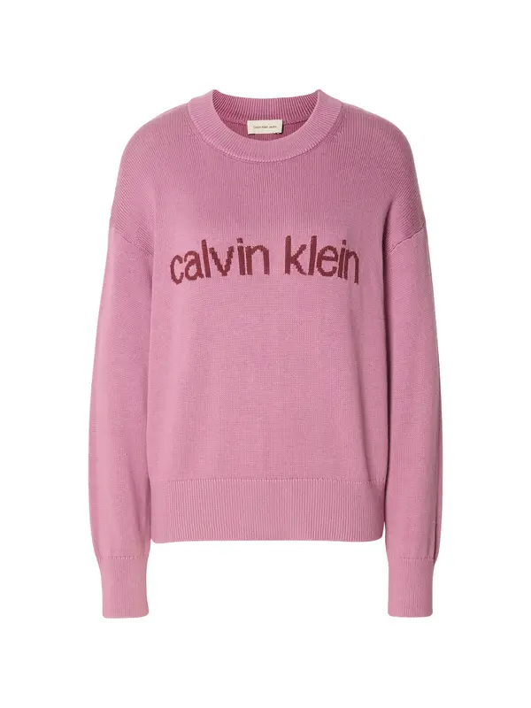Calvin Klein Jeans Calvin Klein Jeans Pulover  bordo / pastelno rdeča
