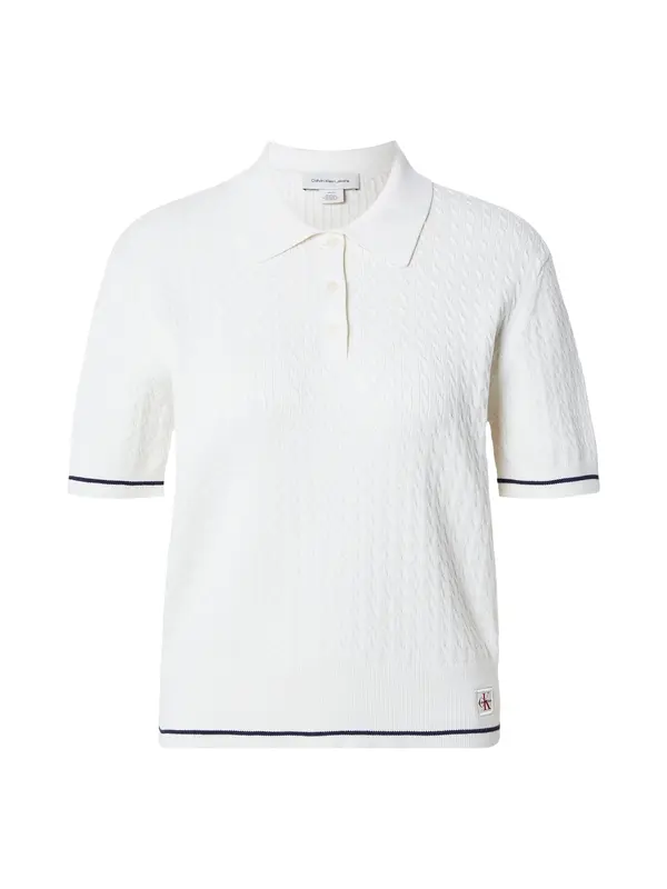 Calvin Klein Jeans Calvin Klein Jeans Pulover  mornarska / bela