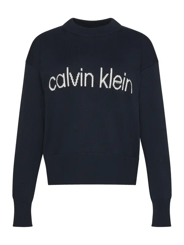 Calvin Klein Jeans Calvin Klein Jeans Pulover  mornarska / bela