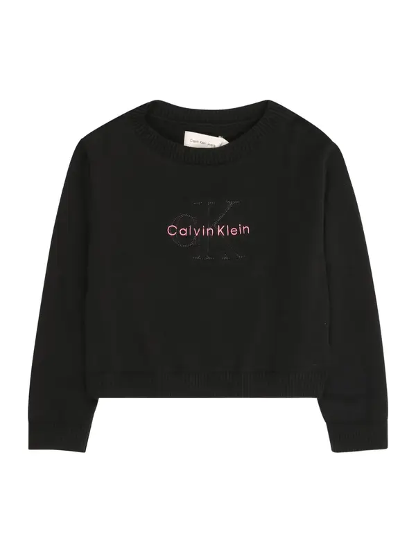 Calvin Klein Jeans Calvin Klein Jeans Pulover  pastelno roza / črna